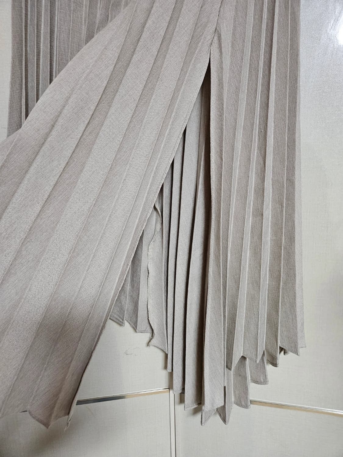 하이웨스트 플리츠 롱 스커트 판매합니다 상품이미지7