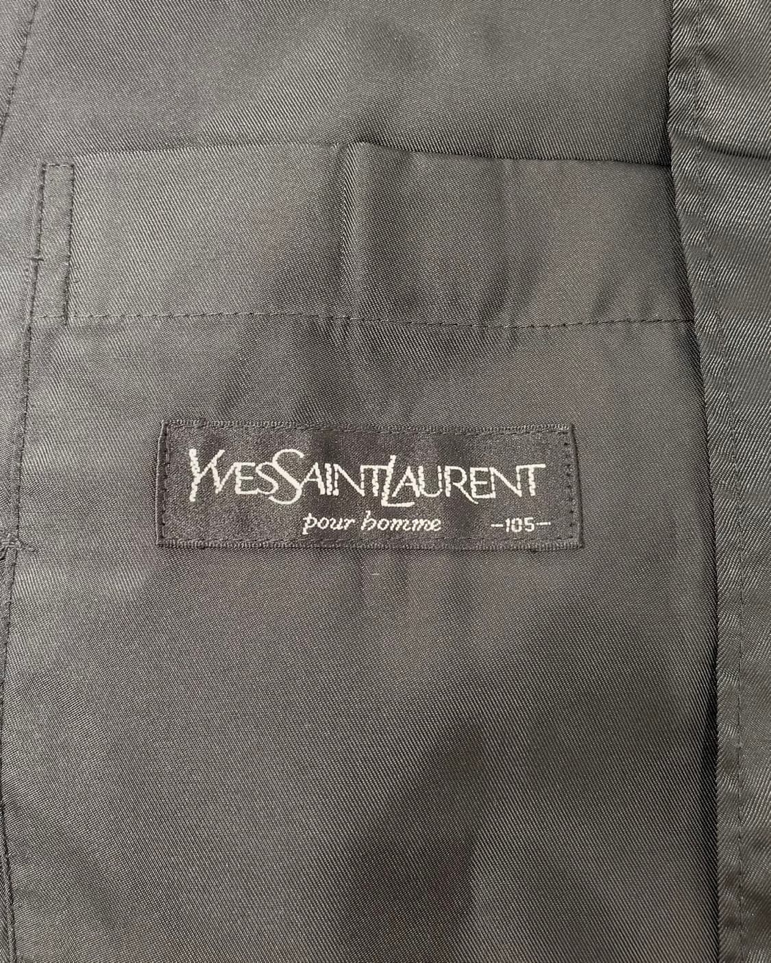 이브 생로랑 뿌르 옴므 블랙 레터링 봄버 점퍼 상품이미지7