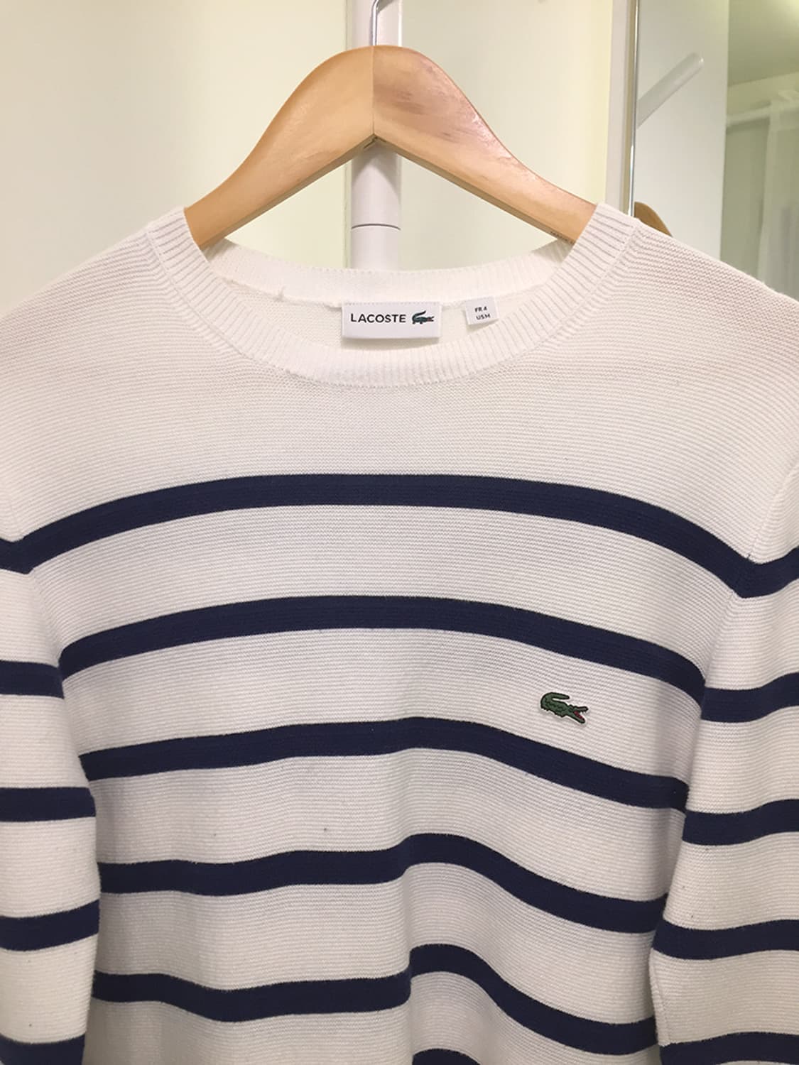 공용 라코스테 단가라 니트 95 상품이미지3