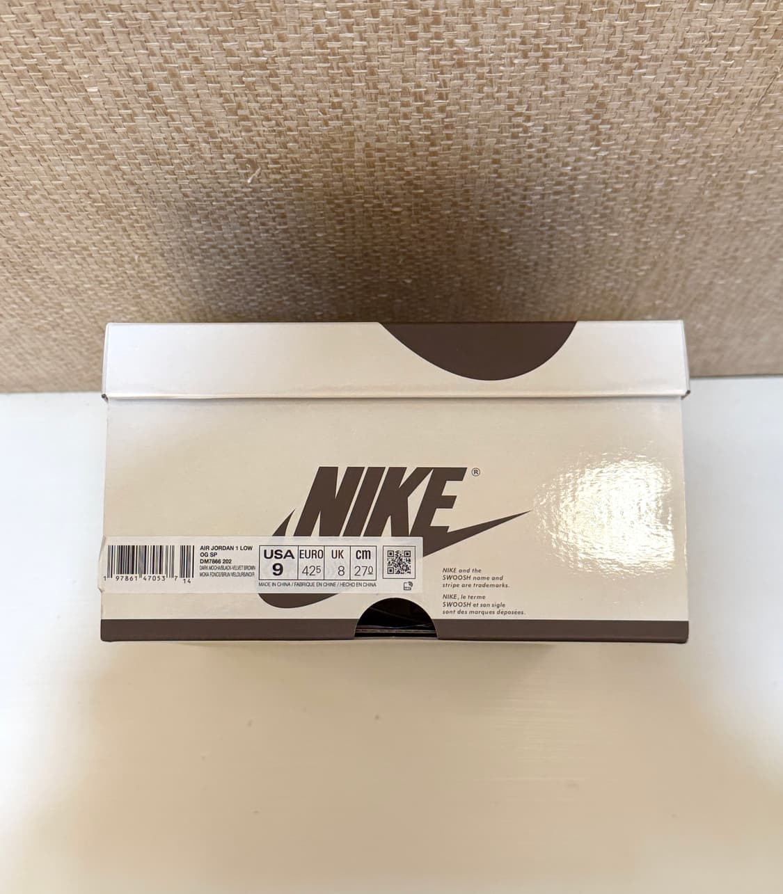 나이키 조던1 X 트래비스 스캇 레트로 로우 다크모카 상품이미지3