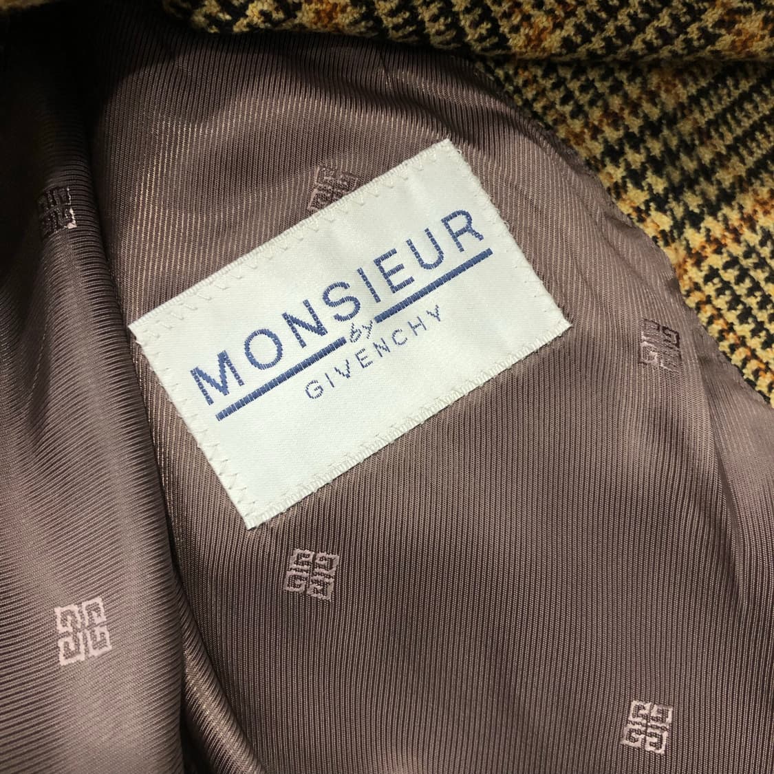 지방시 캐시미어 울 체크 블레이저 자켓 상품이미지6