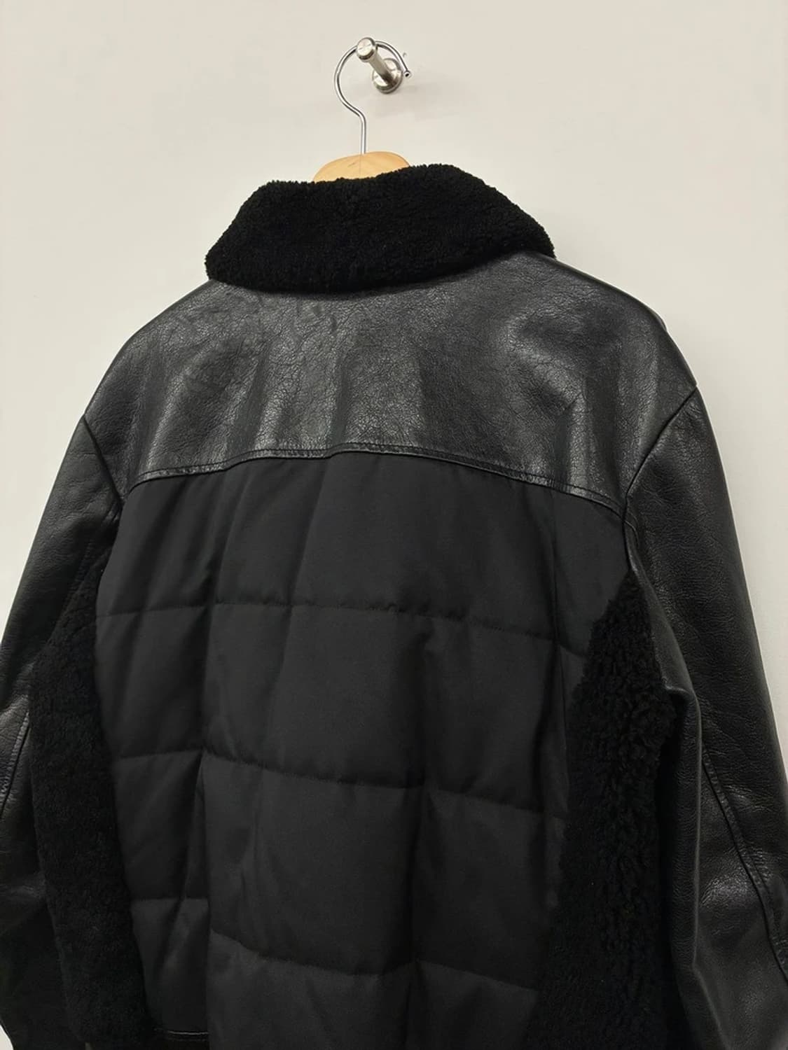 휴고보스 BOSS 시어링 믹스 레더 자켓 PN9774 상품이미지6