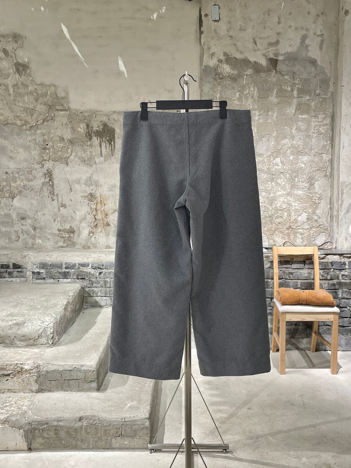 빔즈 보이 그레이 폴리에스터 와이드 팬츠 상품이미지6