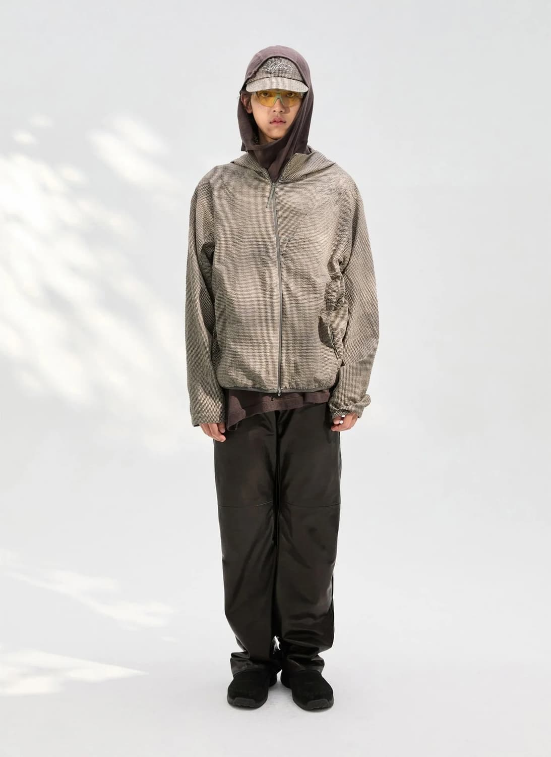 파프 8.0 브라운 체크 테크니컬 자켓 상품이미지3