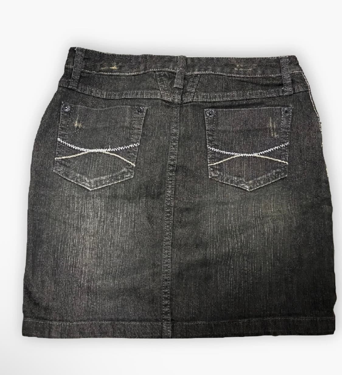 y2k 워싱 흑청치마 상품이미지2