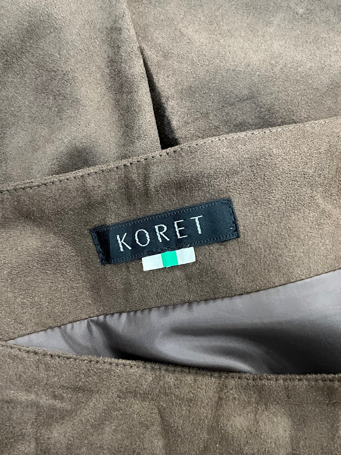 KORET 브라운 스웨이드 롱 스커트  상품이미지9