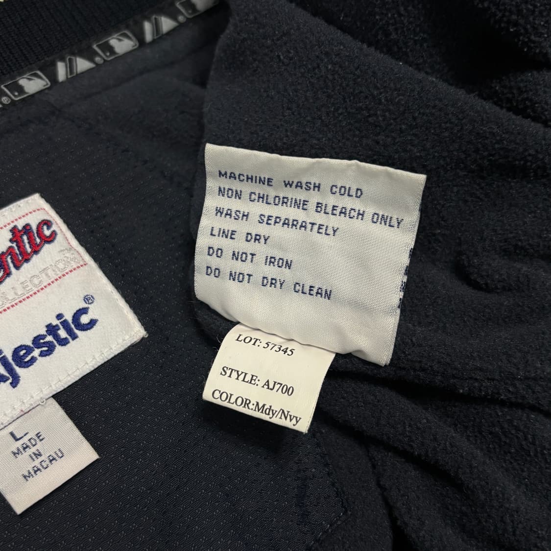 90s 빈티지 마제스틱 양키즈 웜업 자켓 상품이미지9