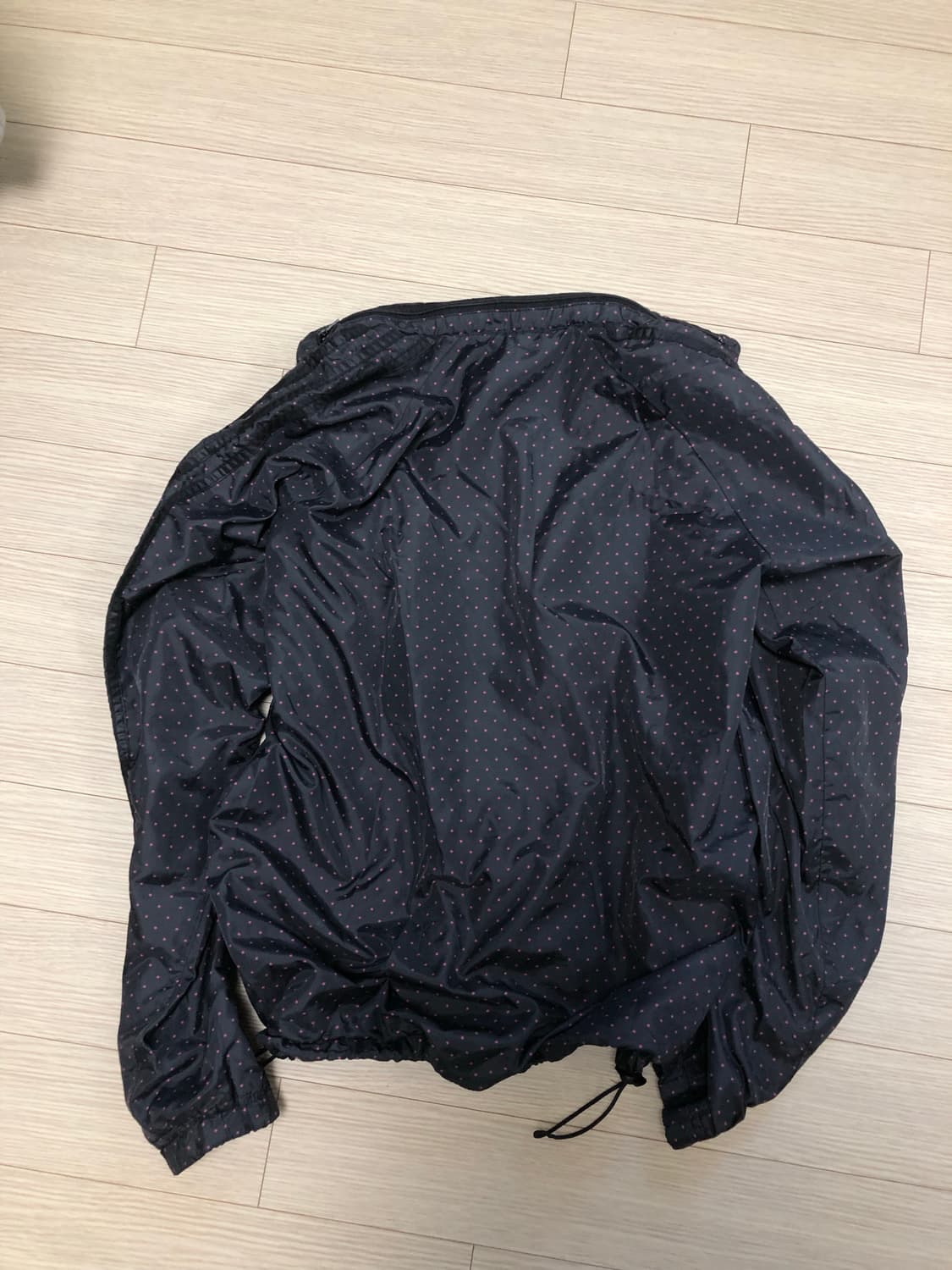 S 빈티지 아디다스 블핑 도트 후드 집업 자켓 블루종 메쉬 바람막이  상품이미지5