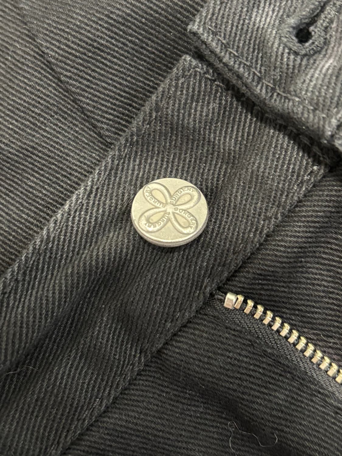 써저리 오블리크 팬츠 블랙 M 상품이미지5