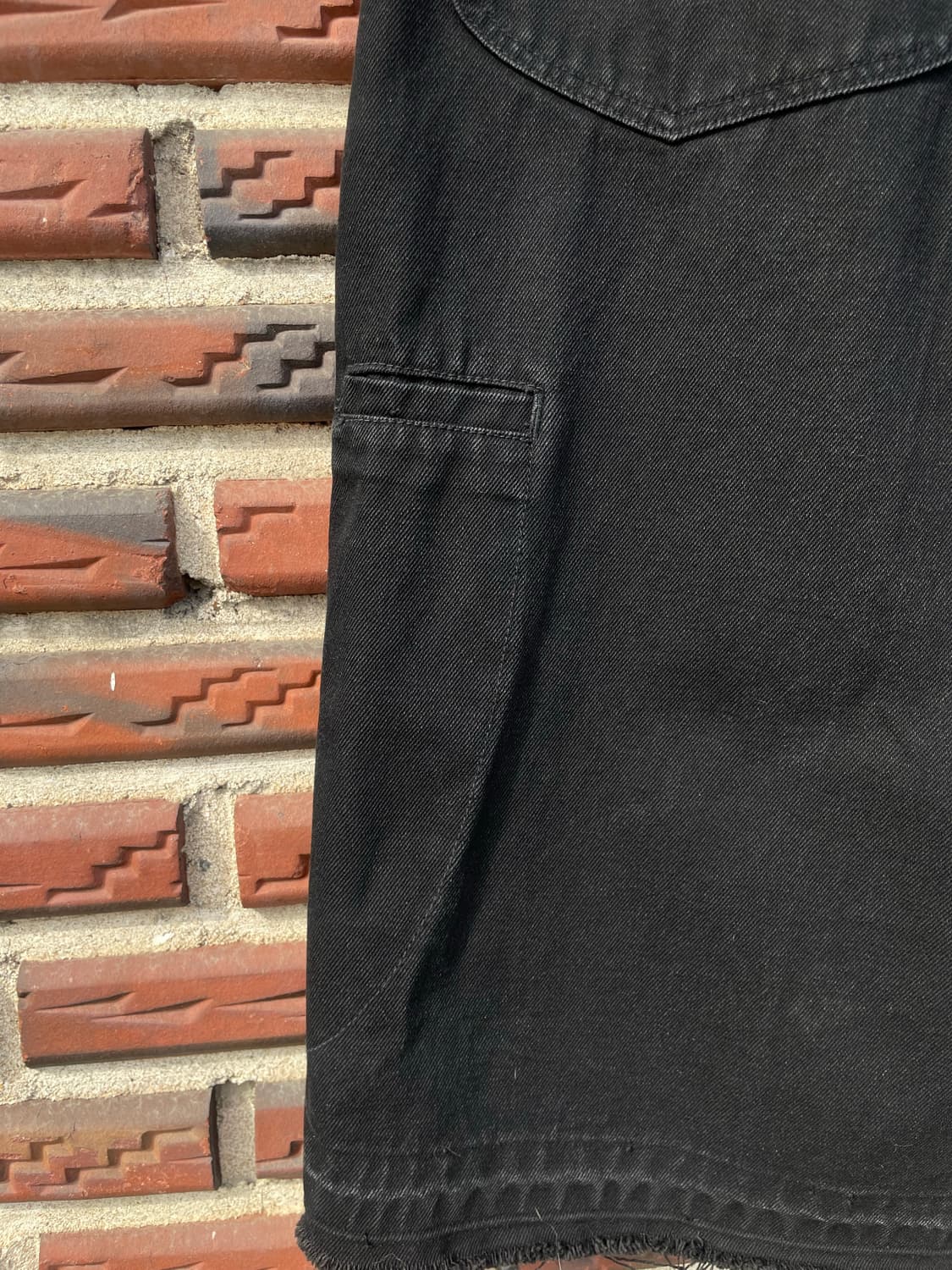 00s 빈티지 블랙 버뮤다 팬츠 상품이미지5