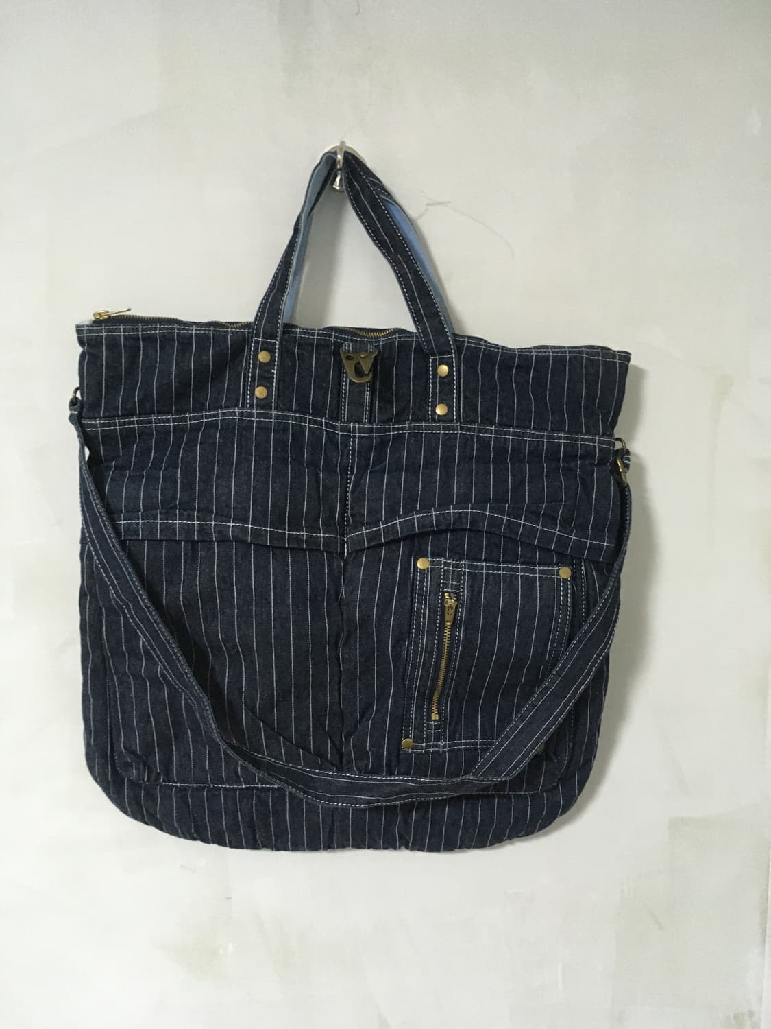 TRIFFER 데님 Helmet 토트백 상품이미지1