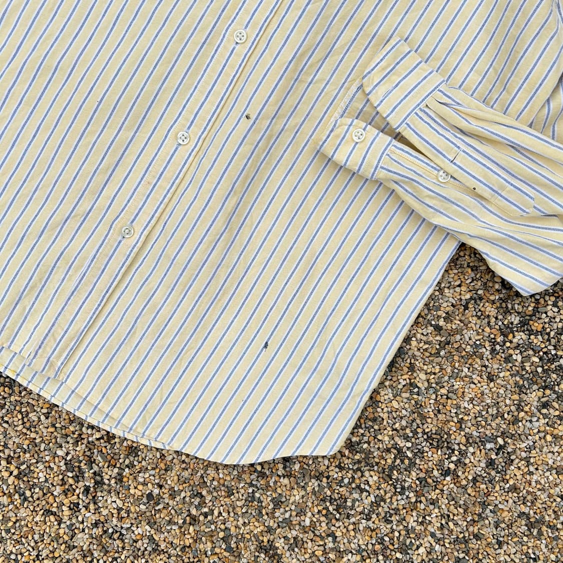 폴로 랄프로렌 옐로우 스트라이프 셔츠 상품이미지4