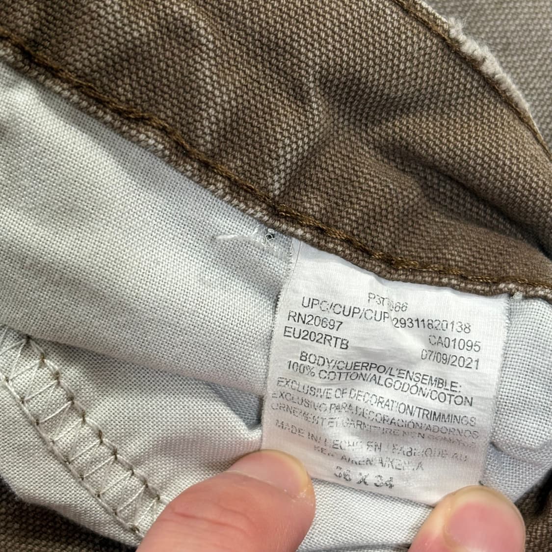 빈티지 디키즈 카펜터 팬츠 다크브라운 상품이미지7