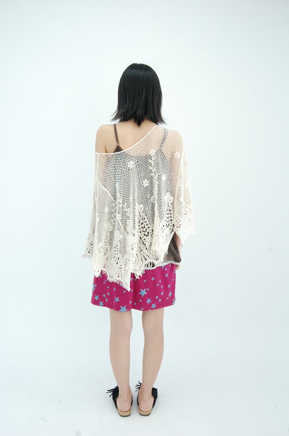 Cotton corchet cape 상품이미지3