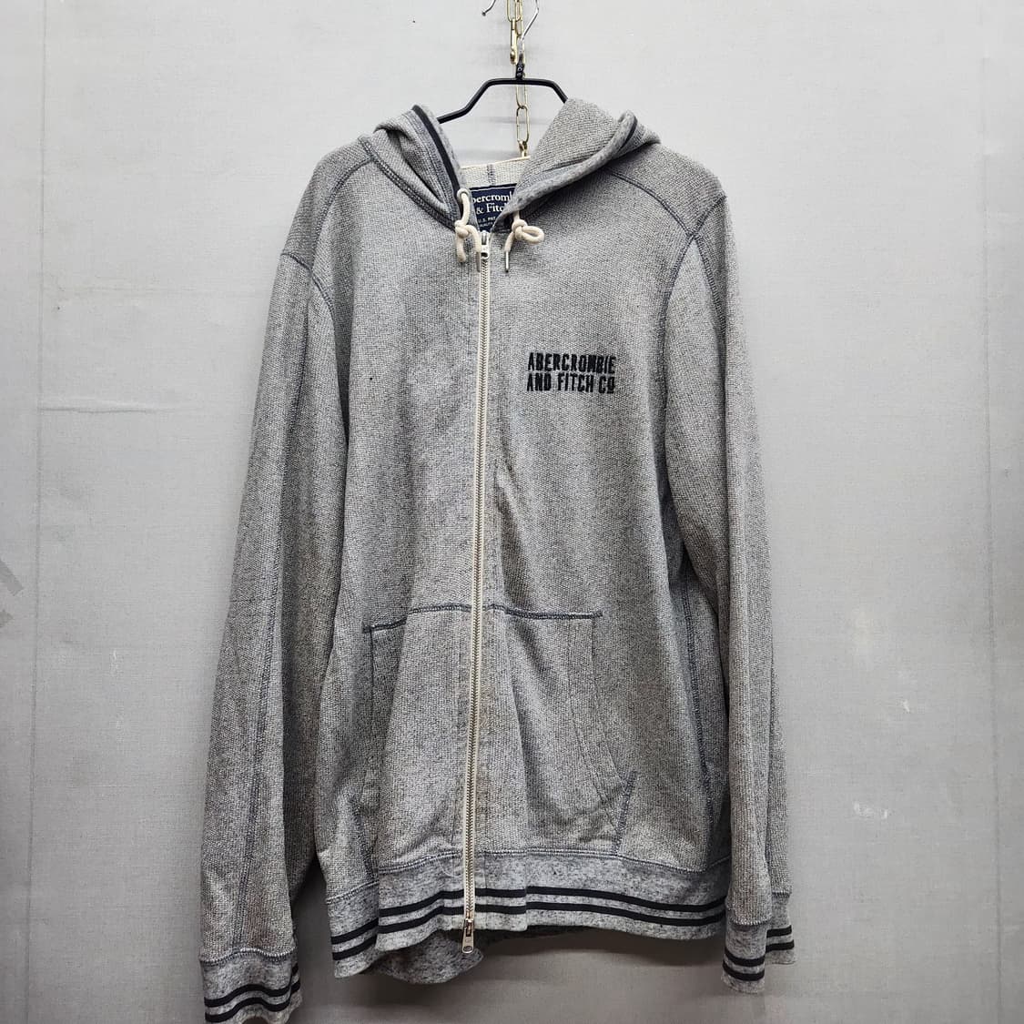 아베크롬비 Y2K 자수로고 투웨이 후드집업 상품이미지1