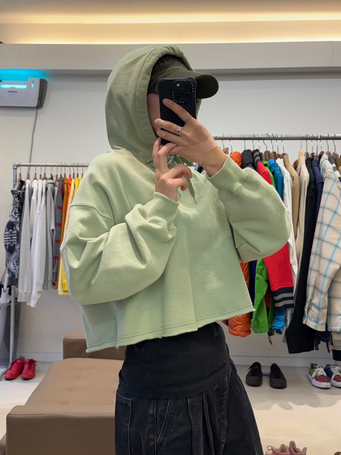 JANE SMITH 크롭 후드티 상품이미지4