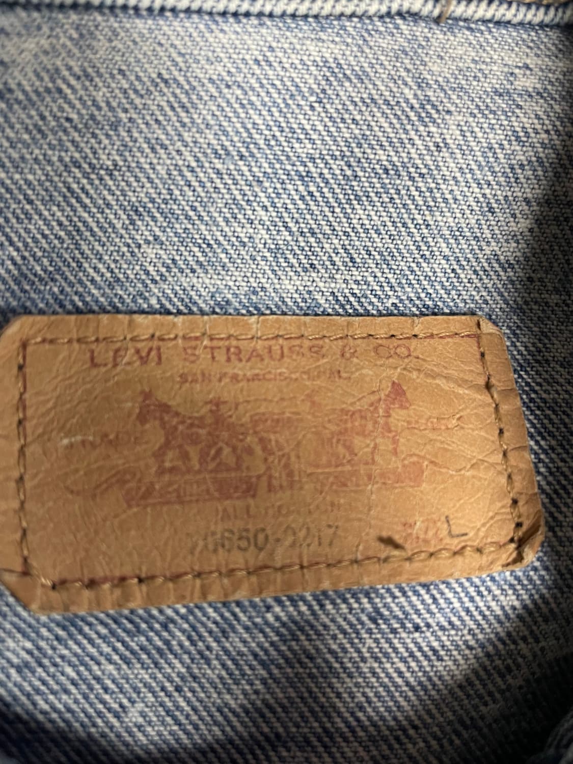 80s 한주통산 리바이스 돌청자켓 상품이미지5