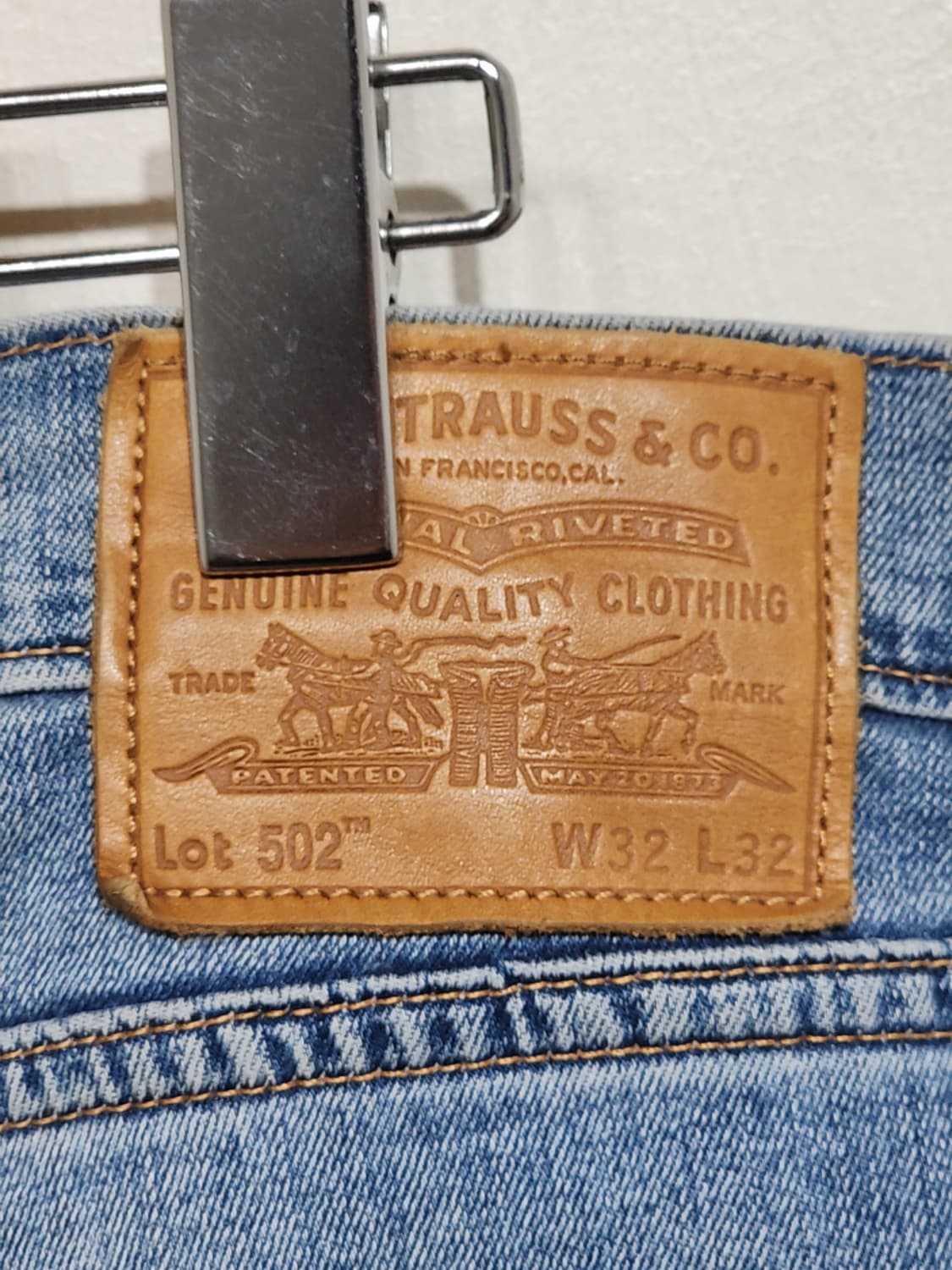 (33) 리바이스 502 청바지 연청 스판 데님팬츠 145주년판  상품이미지6