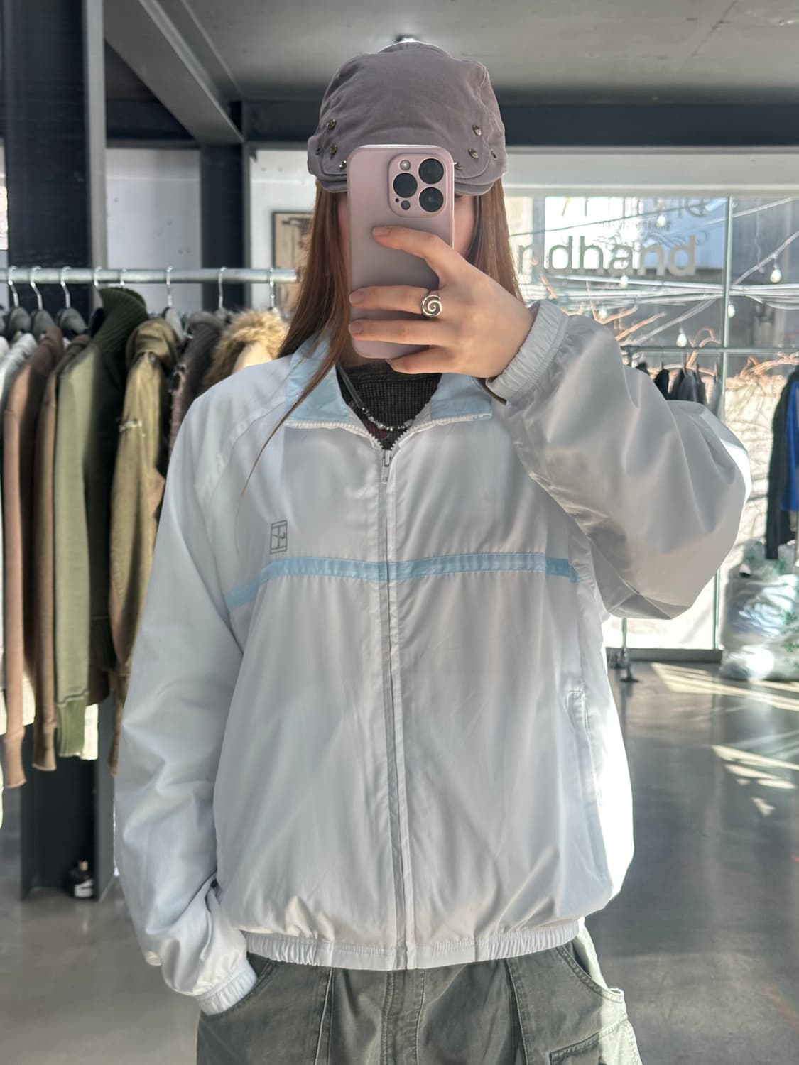 나이키 화이트소라 트랙 윈드브레이커자켓 상품이미지2