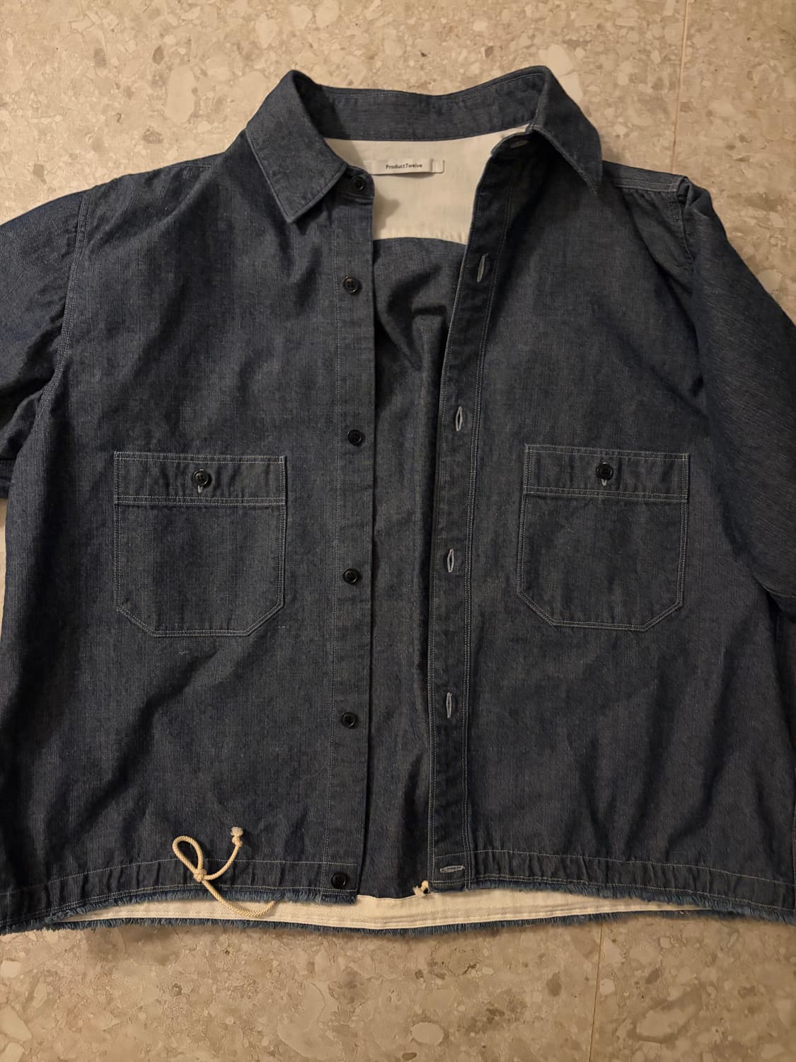 [PRODUCT TWELVE] Cropped Work Shirt - Na 상품이미지4