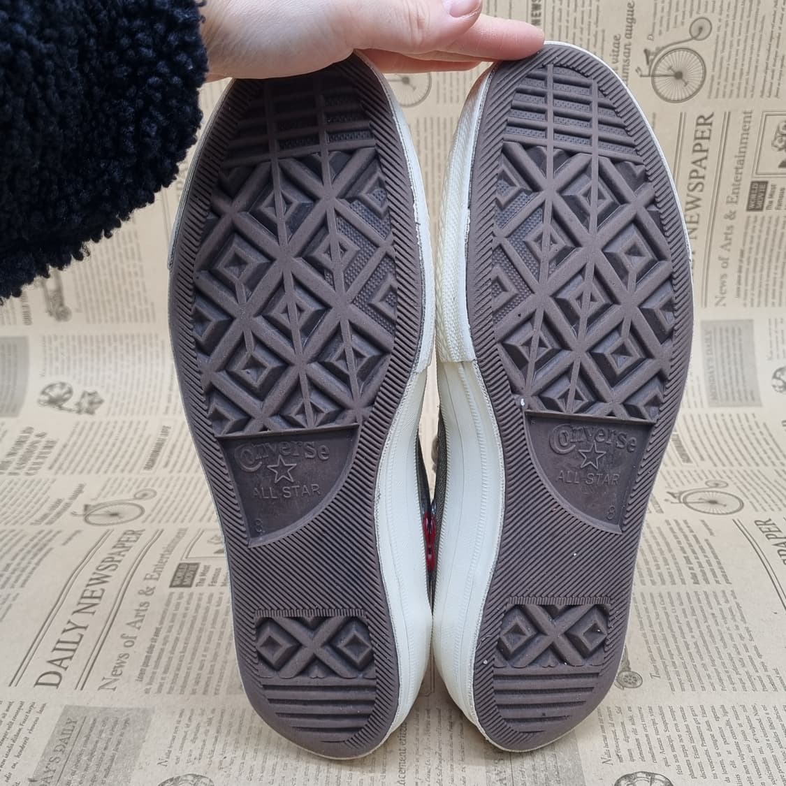 컨버스 x 꼼데가르송 카키 남성 스니커즈 265 상품이미지3