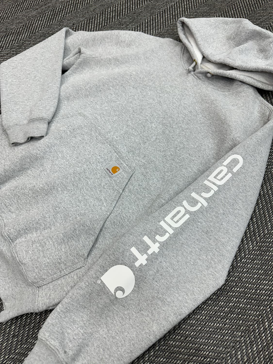 칼하트 후드티 그레이S 상품이미지4