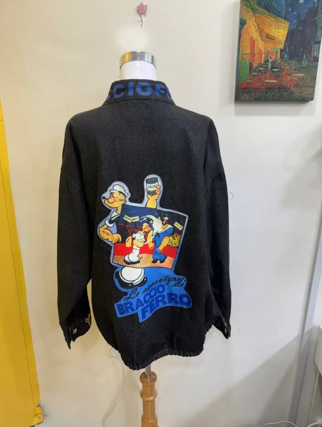 LAZER HEAVEN × 뽀빠이 빈티지 데님 자켓 / 오버핏 유니섹스 상품이미지7