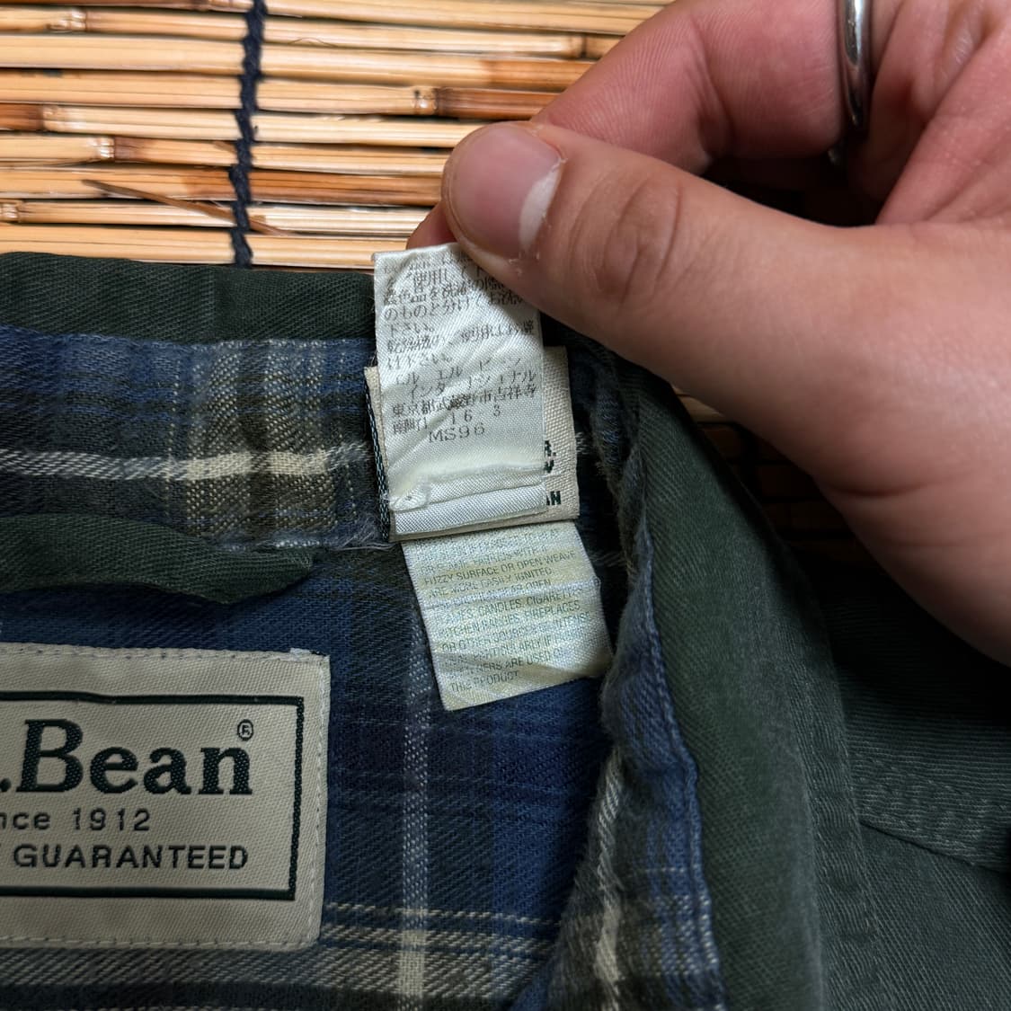 L.L.Bean 일본판 카키 셔츠 m 상품이미지8