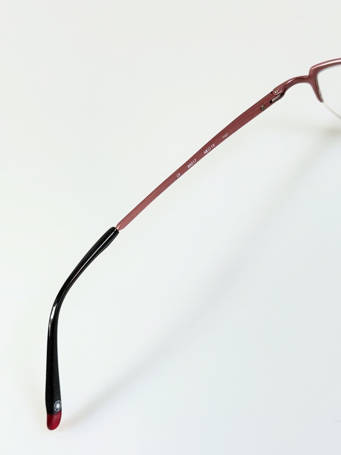 90s FUTIS 핑크 메탈 반무테 스퀘어 빈티지 안경 상품이미지7