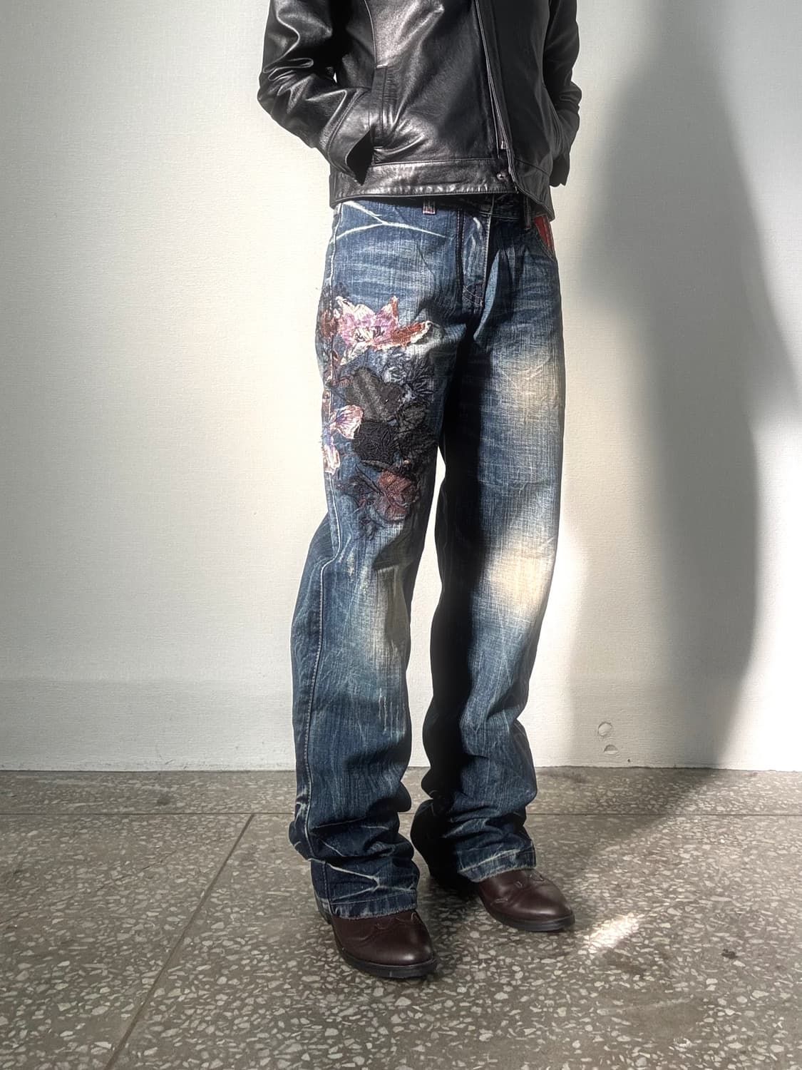 오리엔탈 그런지 데님 팬츠 상품이미지2