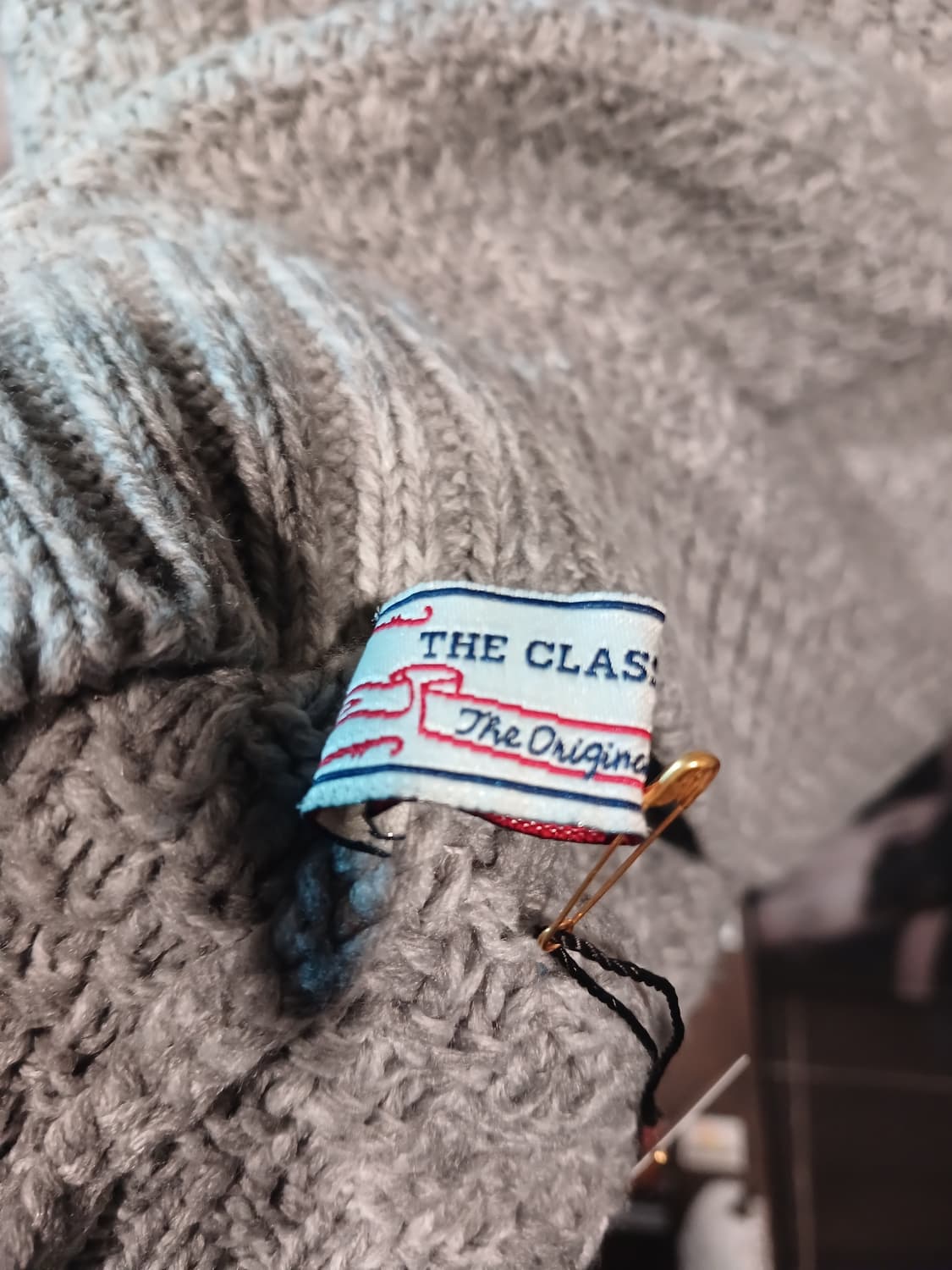 회색 터틀넥 니트 스웨터 상품이미지3