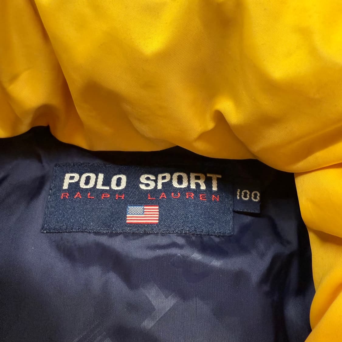 폴로 스포츠 옐로우 패딩 조끼 100 상품이미지4