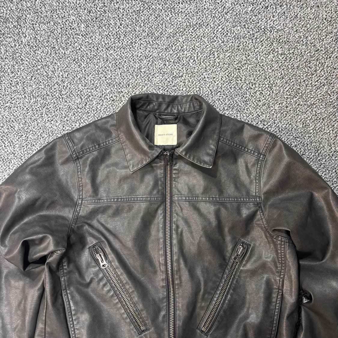 프릭스 스토어 투웨이 레더 자켓 (M) 상품이미지2