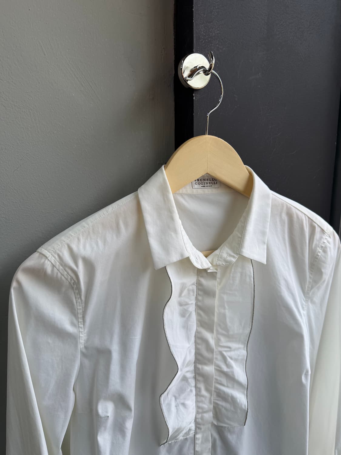 .M/ 브루넬로쿠치넬리 셔링 화이트 셔츠 상품이미지3
