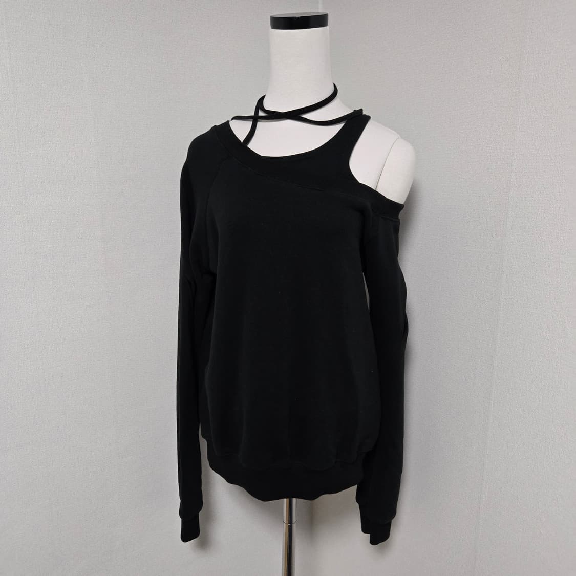 나체 슬릿 코튼 맨투맨 /여성 맨투맨/여자 맨투맨  상품이미지7