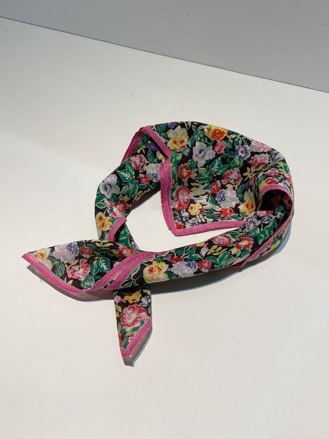 겐조 00s 재팬 플라워 패턴 쁘띠 손수건 A1462 상품이미지1