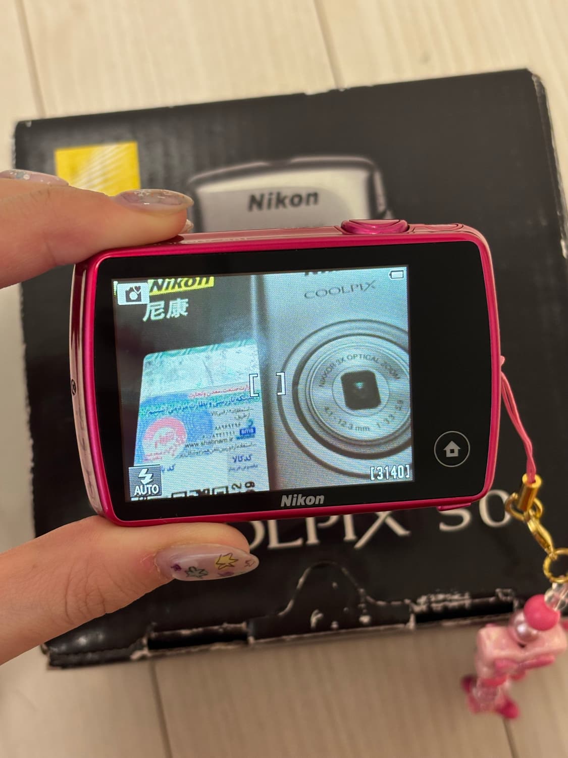 니콘 쿨픽스s01 핑크 디지털카메라 상품이미지4