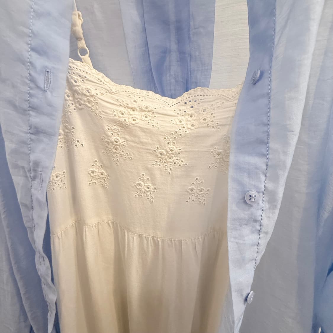 ZARA 자라 하늘색 셔츠 상품이미지5