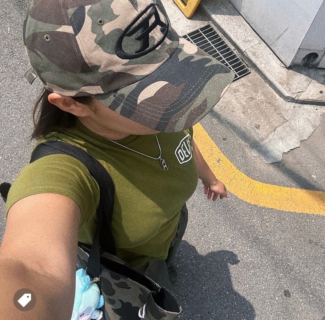 디젤)피카부 D로고 펜던트 목걸이 상품이미지5