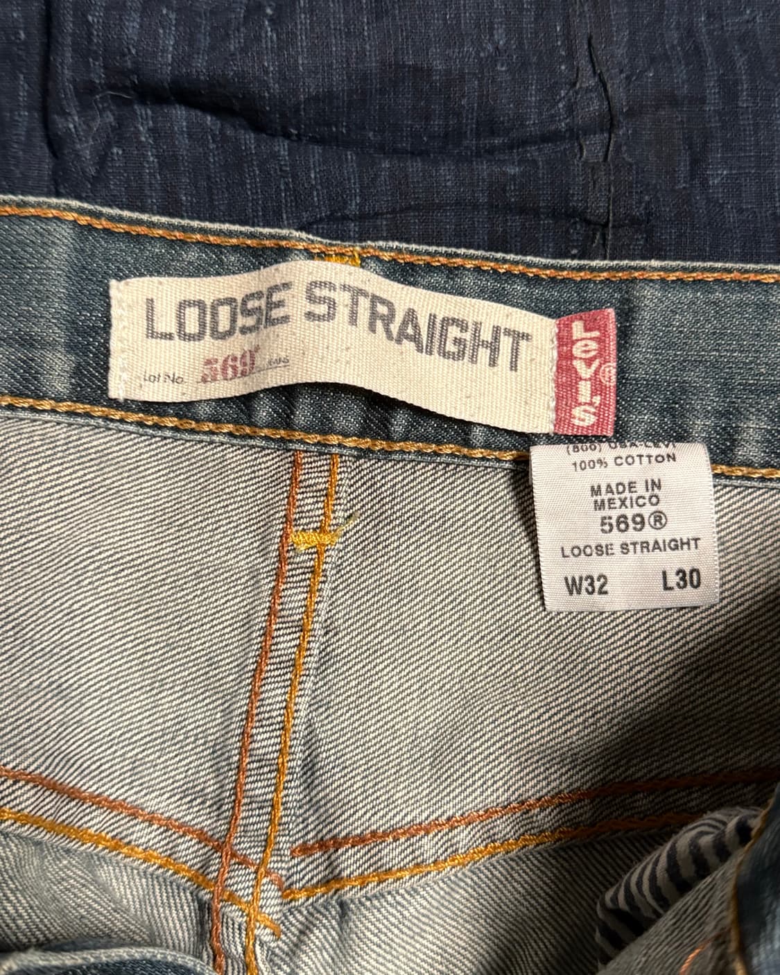 00‘s 리바이스 569 루즈 스트레이트 핏 데님 팬츠 32 상품이미지4