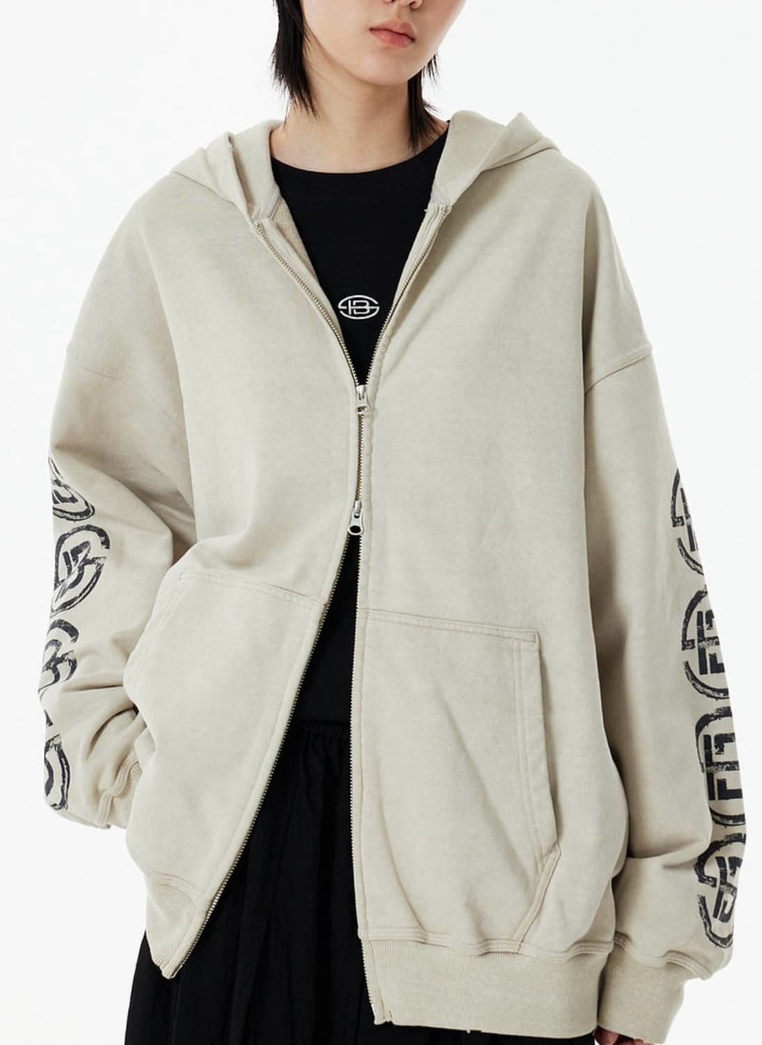 스튜디오톰보이 데미지 후드집업 상품이미지1