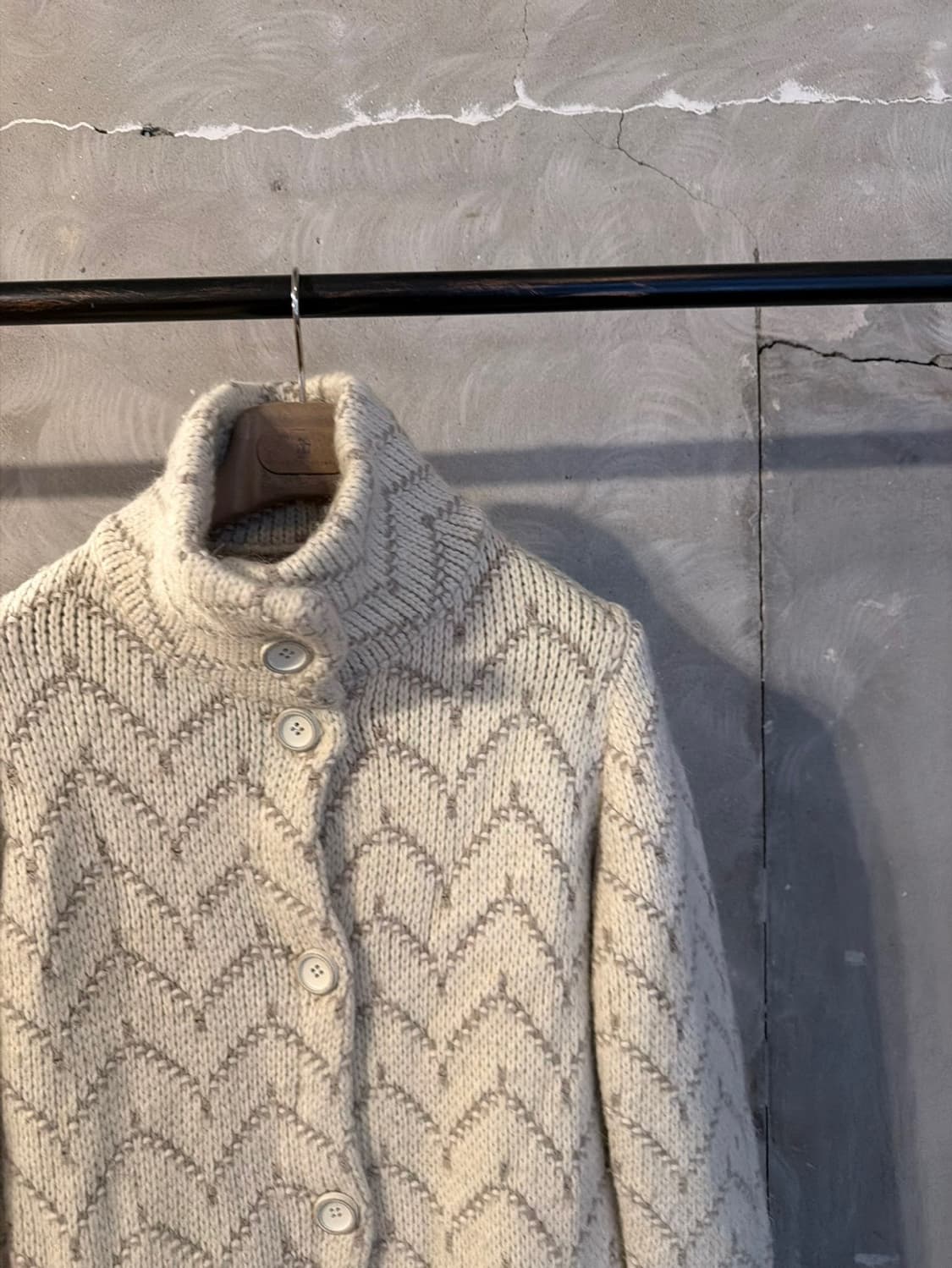 에스 기비엔 알파카 가디건 55~66 상품이미지6