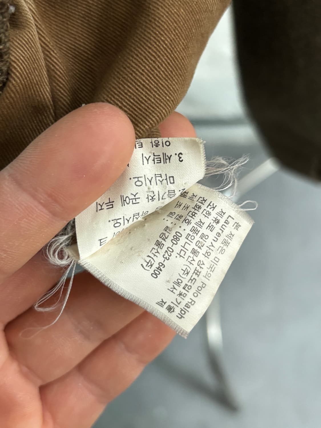 Polo 폴로 랄프로렌 90s 딥카키 컬러 울 후드 자켓 상품이미지7