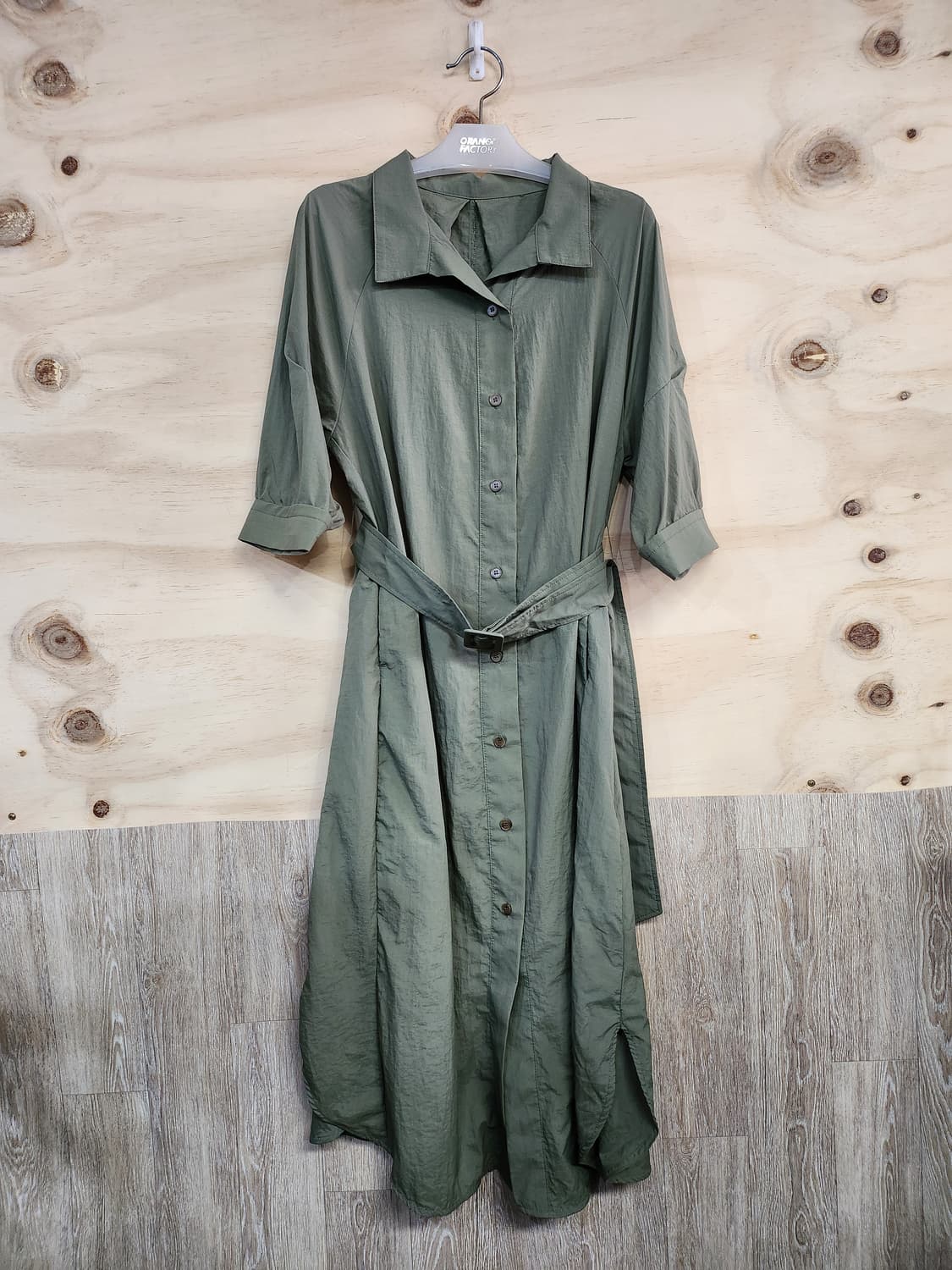 1122) 셔츠 롱 원피스 상품이미지1