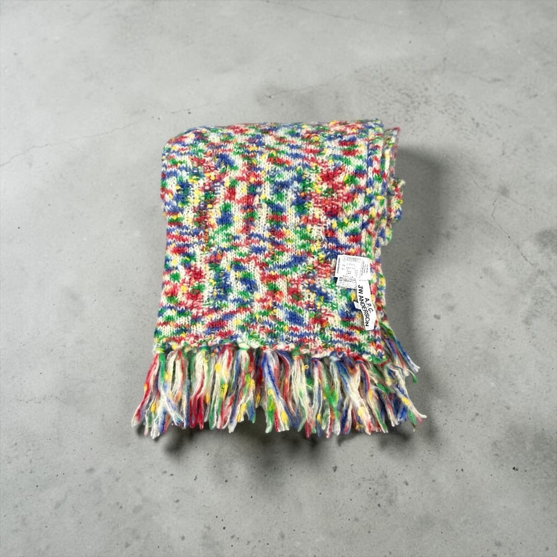 . 아페쎄 JW앤더슨 모헤어 스웻 머플러 상품이미지1