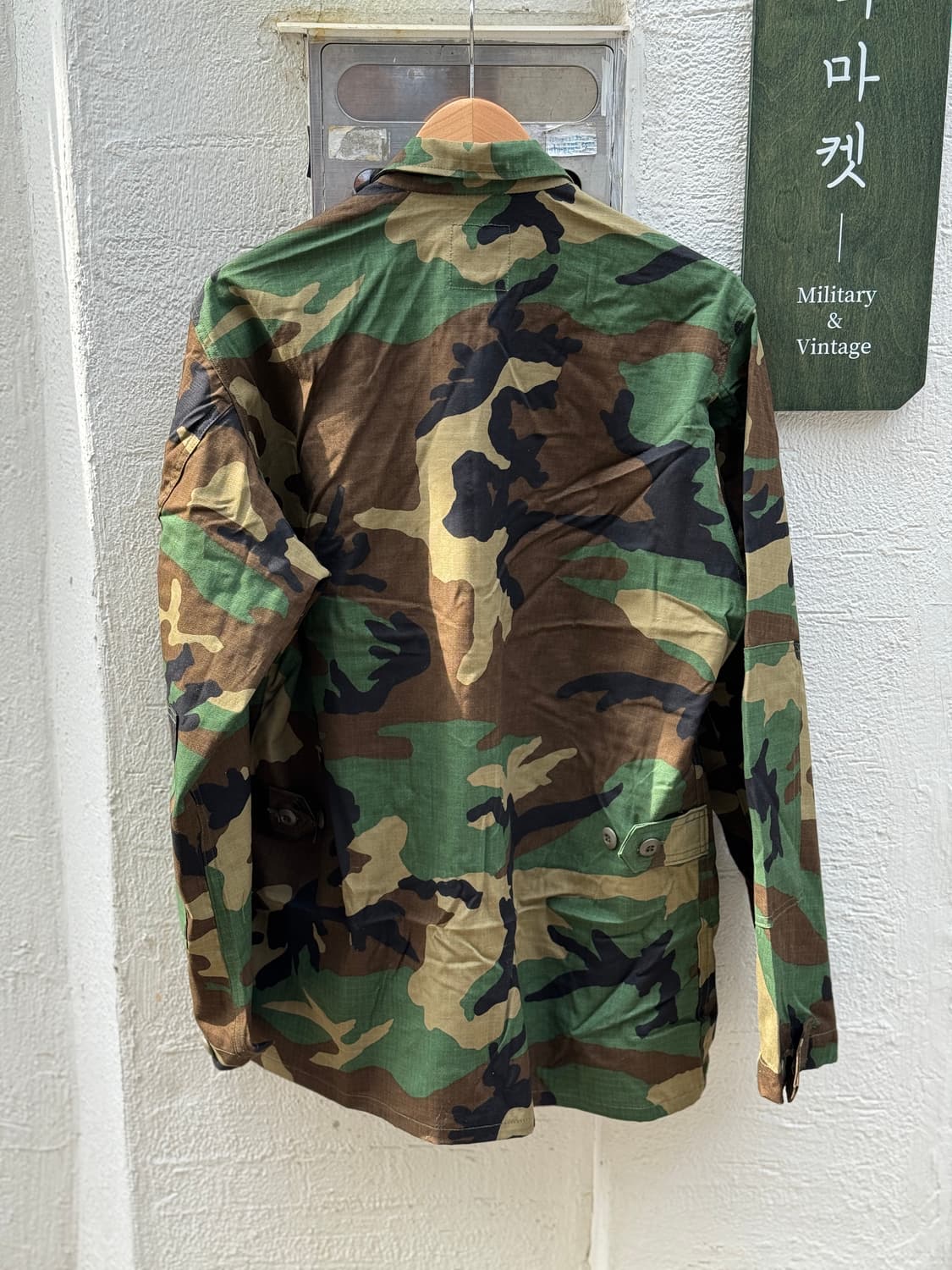 90s 미군 BDU 우드랜드 카모 셔츠 (M-R) 상품이미지7