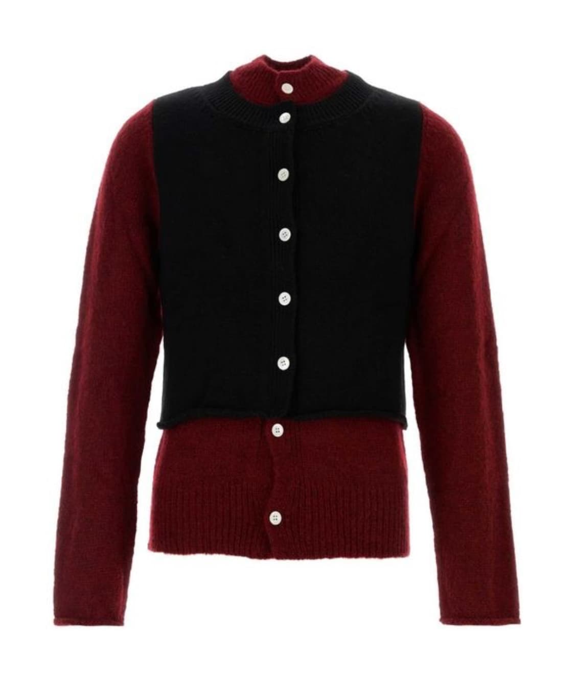 [s]나마체코 레이어드 울 모헤어 가디건 namacheko 상품이미지1