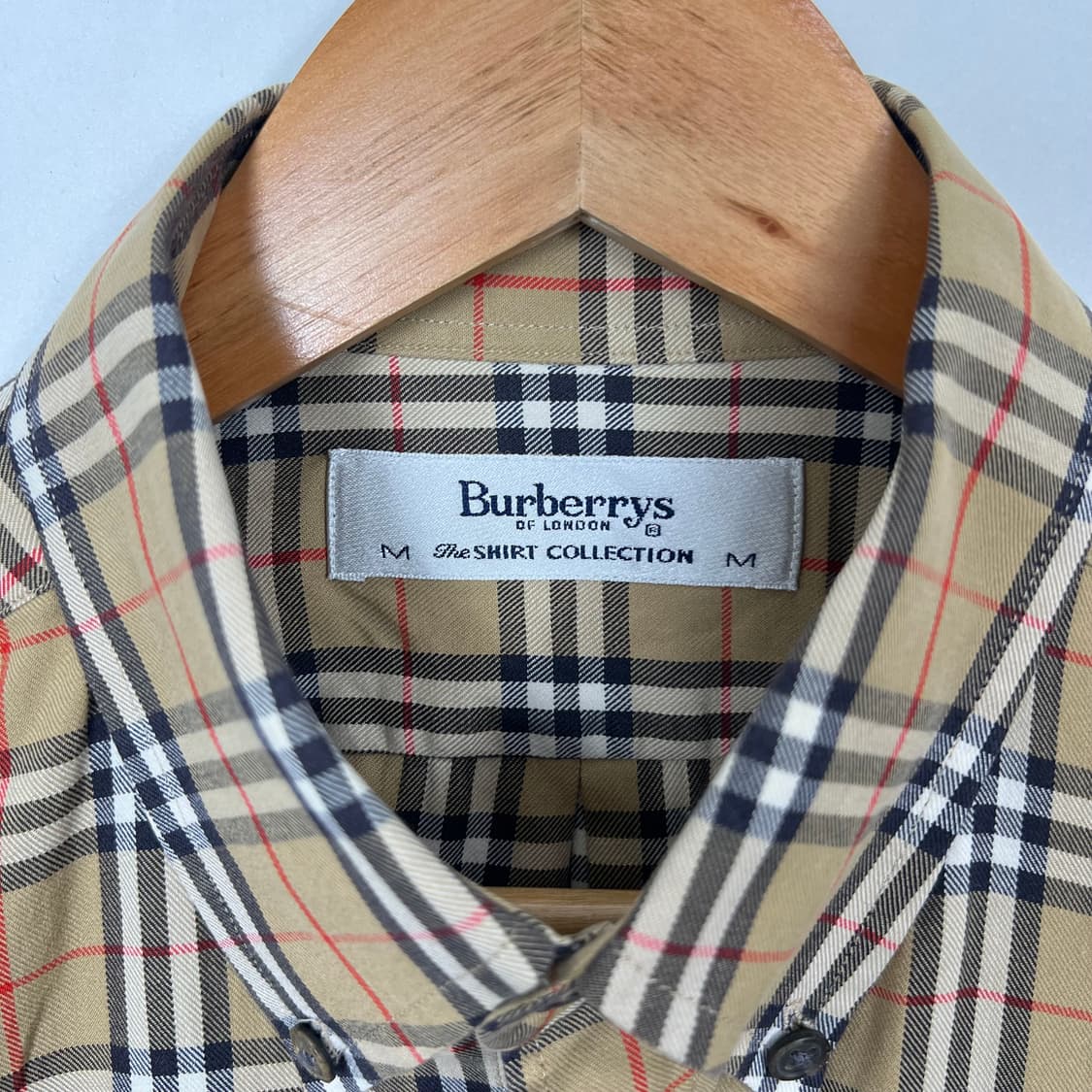 1990s Burberrys 버버리 베이지 노바체크 셔츠 상품이미지5