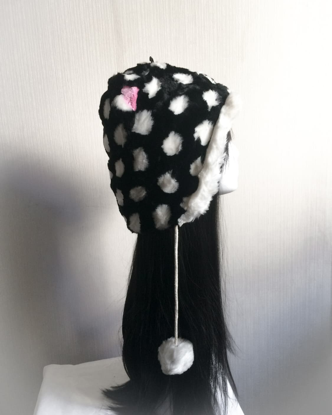  Fake fur pattern cat ear hat 상품이미지2