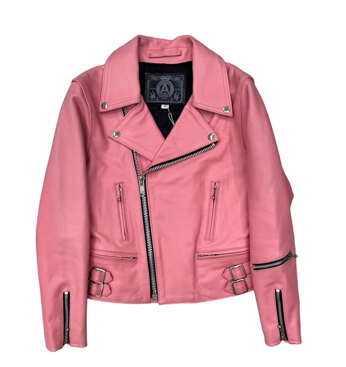 Vintage Pink Leather Jacket 상품이미지1